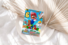 Load image into Gallery viewer, Super Mario Bros Birthday Invite | Super Mario Brothers Birthday Invitation | Mario Brothers Birthday Invitation | Mario Cart Birthday