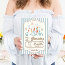 Load image into Gallery viewer, Boy Birthday Invite | 2nd Birthday Invitation | Boy Birthday Theme | Digital Birthday Invite | Boy Birthday Party