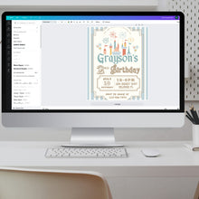 Load image into Gallery viewer, Boy Birthday Invite | 2nd Birthday Invitation | Boy Birthday Theme | Digital Birthday Invite | Boy Birthday Party