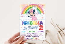 Load image into Gallery viewer, Girl Birthday Invite | Printable 2nd Birthday Invitation | Girl Birthday | 2nd Girl Birthday Invite | Girl Birthday Party