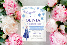 Load image into Gallery viewer, Frozen Birthday Invitation | Elsa Birthday Invitation | Elsa Party | Invite | Editable Birthday Template Instant Download | Frozen 2