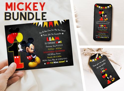 Boy Birthday Invite | 1st Birthday Invitation | Boy Birthday Theme | Digital Birthday Invite | Boy Birthday Party