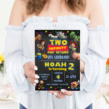 Load image into Gallery viewer, Two infinity and Beyond | Digital Birthday invitation | Kids Birthday invites | E-invite | Digital invite | Card Invite | Boy birthday