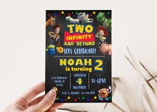 Load image into Gallery viewer, Two infinity and Beyond | Digital Birthday invitation | Kids Birthday invites | E-invite | Digital invite | Card Invite | Boy birthday