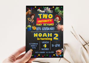 Two infinity and Beyond | Digital Birthday invitation | Kids Birthday invites | E-invite | Digital invite | Card Invite | Boy birthday