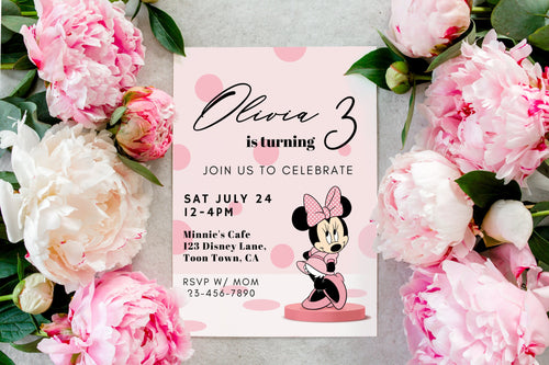 Girl Birthday Invite | Printable 3rd Birthday Invitation | Girl Birthday | 3rd Girl Birthday Invite | Girl Birthday Party