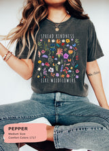 Load image into Gallery viewer, Vintage Wildflower Shirt Vintage Cottagecore Shirt Goblincore Boho Wildflower Nature Lover Botanical Garden Lover Aesthetic Green Witch