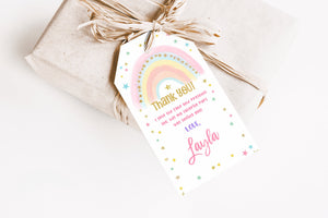 4th Birthday | 5th Birthday | Pastel Rainbow Birthday Invitation | Colorful Watercolor Gold Glitter Sprinkles | Ombre Pastel Invitation