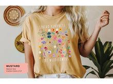 Load image into Gallery viewer, Vintage Wildflower Shirt Vintage Cottagecore Shirt Goblincore Boho Wildflower Nature Lover Botanical Garden Lover Aesthetic Green Witch