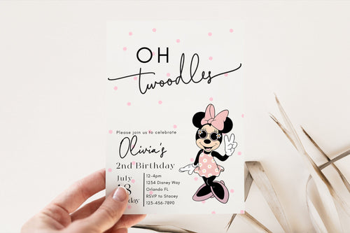 Girl Birthday Invite | Printable 2nd Birthday Invitation | Girl Birthday | 2nd Girl Birthday Invite | Girl Birthday Party