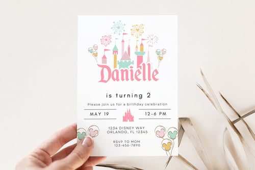 Girl Birthday Invite | Printable 2nd Birthday Invitation | Girl Birthday | 2nd Girl Birthday Invite | Girl Birthday Party