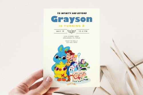 Two infinity and Beyond | Digital Birthday invitation | Kids Birthday invites | E-invite | Digital invite | Card Invite | Boy birthday