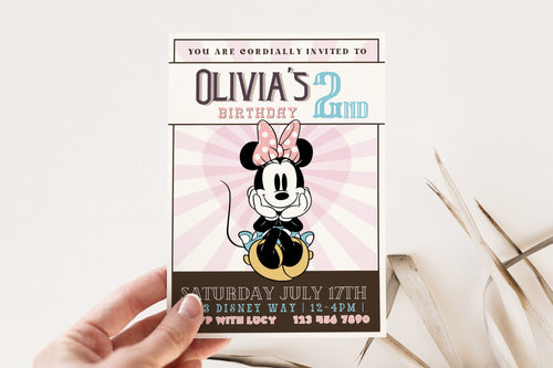 Girl Birthday Invite | Printable 2nd Birthday Invitation | Girl Birthday | 2nd Girl Birthday Invite | Girl Birthday Party