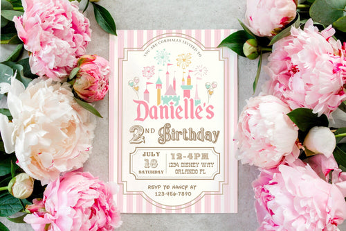 Girl Birthday Invite | Printable 2nd Birthday Invitation | Girl Birthday | 2nd Girl Birthday Invite | Girl Birthday Party