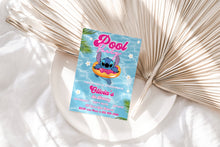 Load image into Gallery viewer, Stitch 626 Birthday Invitation | Stitch Party | Stitch Party Invite | Beach party Invite | Birthday Pool Party Invite | Digital Invitation