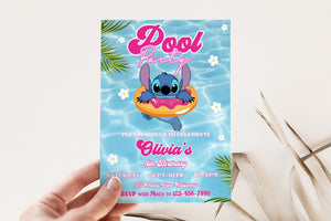 Stitch 626 Birthday Invitation | Stitch Party | Stitch Party Invite | Beach party Invite | Birthday Pool Party Invite | Digital Invitation