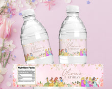 Load image into Gallery viewer, Princess Bottle Wrapper | Princess Pink Bottle Wrapper Printable | Princess, DIGITAL FILE ONLY