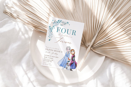Frozen Birthday Invitation | Elsa Birthday Invitation | Elsa Party | Invite | Editable Birthday Template Instant Download | Frozen 4