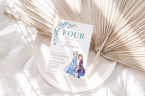 Frozen Birthday Invitation | Elsa Birthday Invitation | Elsa Party | Invite | Editable Birthday Template Instant Download | Frozen 4