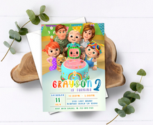 Load image into Gallery viewer, Digital Cocomelon Birthday invitation | Cocomelon invites | E-invite | Digital invite | Card Invite | Boy birthday | Girl Birthday