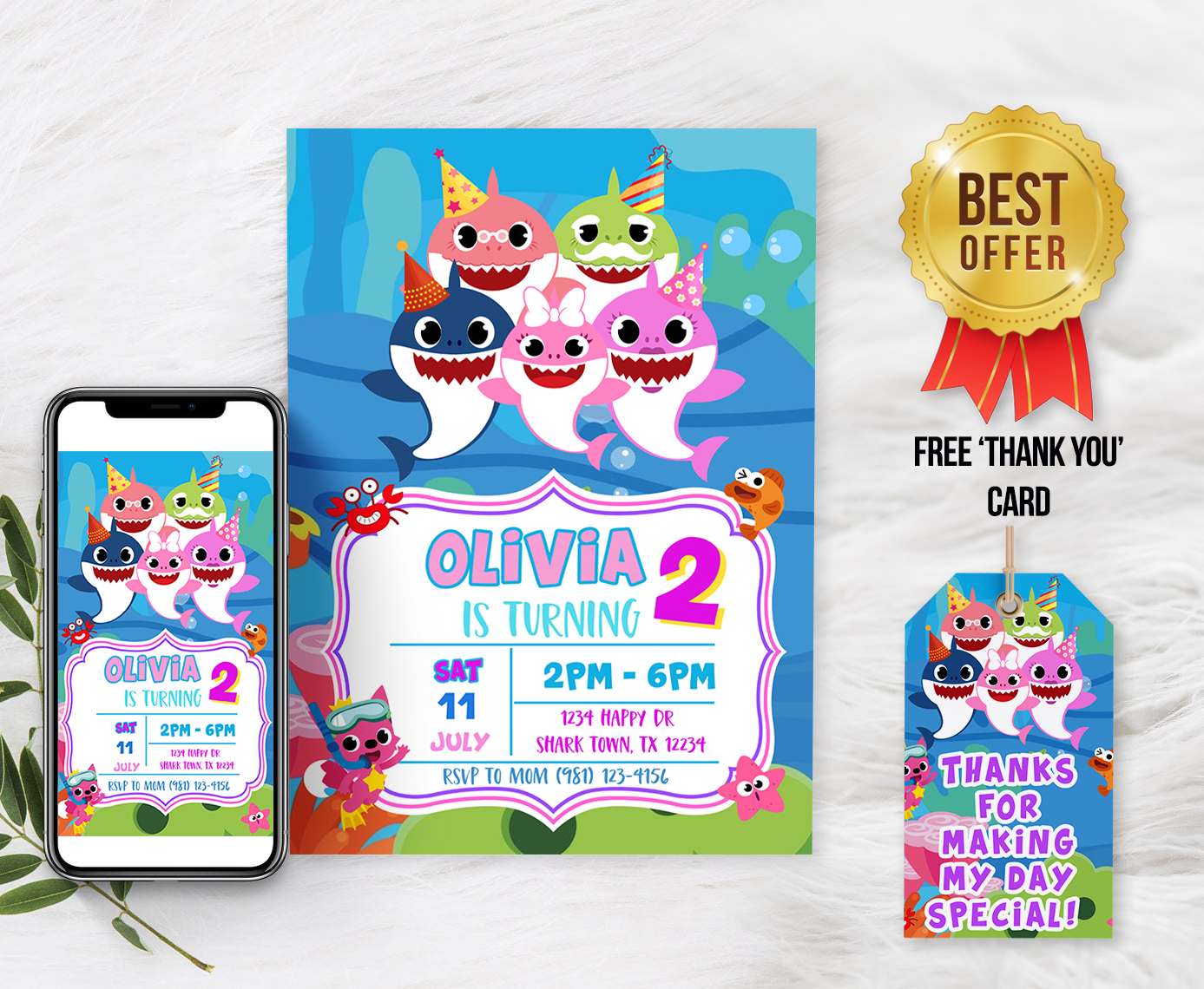 Lilo & Stitch Invitation RSVP Invite Cards 24 PCs New